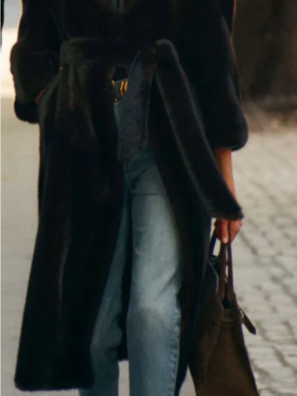 TUCKERNUCK NWT Brown Fur Carmella Coat size medium - Picture 6 of 11